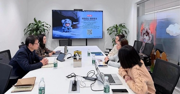 中华商标协会张豫宁副秘书长走访北京泡泡玛特文化创意有限公司