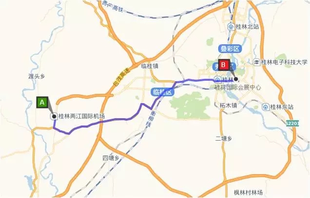 2 乘坐火车至 桂林火 车站(桂林站,桂林北站,桂林西站)